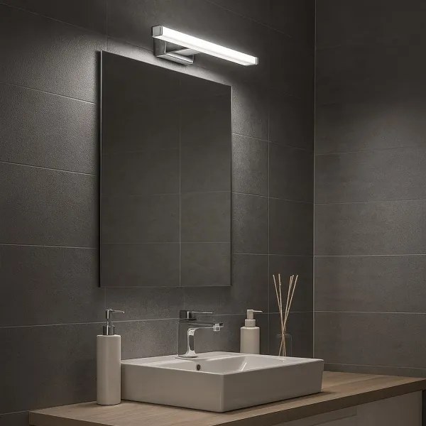 Lampada per specchio da bagno MIRORE LED, 5W, 230V, 30 cm, IP44, cromo lucido