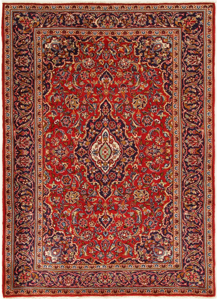 Kashan Tappeto 150 x 210 (Iran) Annodato A Mano