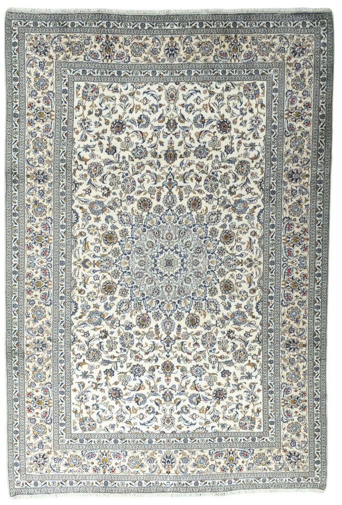Kashan Tappeto persiano 240x360 Beige (Iran) Annodato A Mano