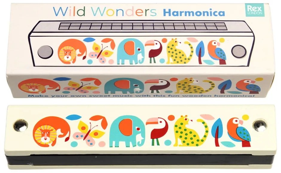 Giocattolo musicale Harmonica Wild Wonders - Rex London