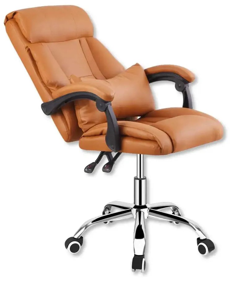 Poltrona Ufficio Mia Brown 68x63x116/126h – Ergonomica e Reclinabile