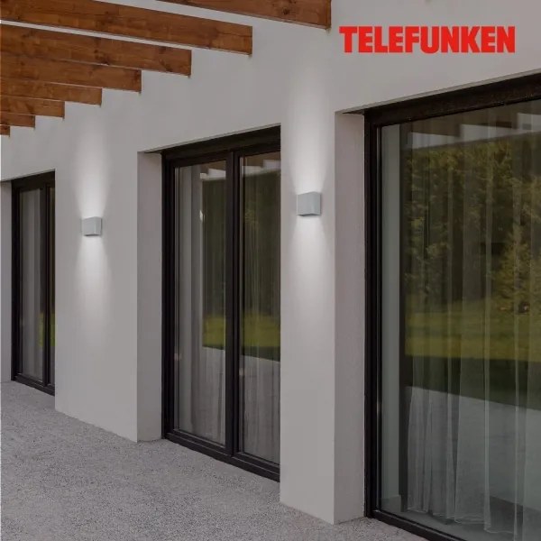 Telefunken 303404TF - Applique da esterno LED/7W/230V IP44 argento