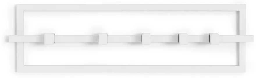 Appendiabiti da parete in metallo bianco Cubiko - Umbra