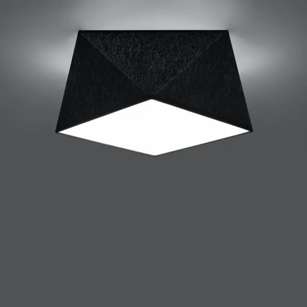 Plafoniera HEXA 1×E27/60W/230V nera