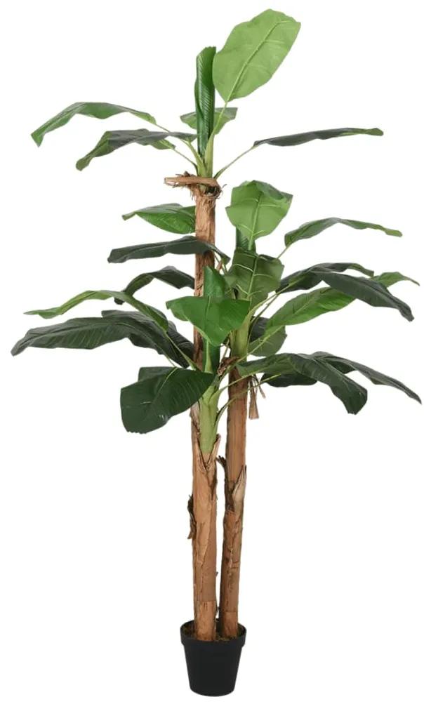 Albero di Banano Artificiale 18 Foglie 150 cm Verde