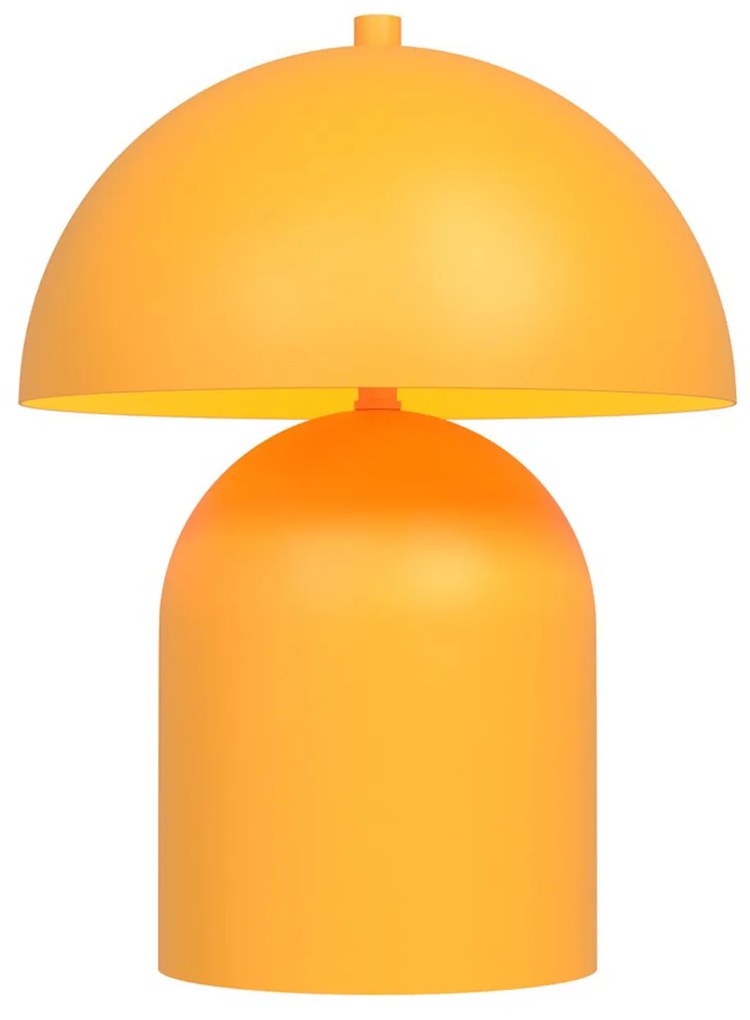 Lampada Da Tavolo Moderna Hera Acciaio Arancione 2 Luci G9 Ip20