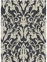 Ralph Lauren Carta da parati Speakeasy Damask - Black