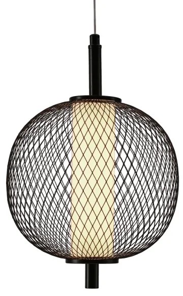 Lampada a sospensione LED su cavo PUMA LED/10W/230V Ø 20 cm, nera