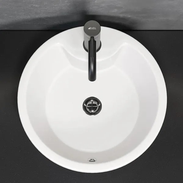 Lavabo da appoggio DRAMMEN Ø 40,1 cm ceramica/bianco