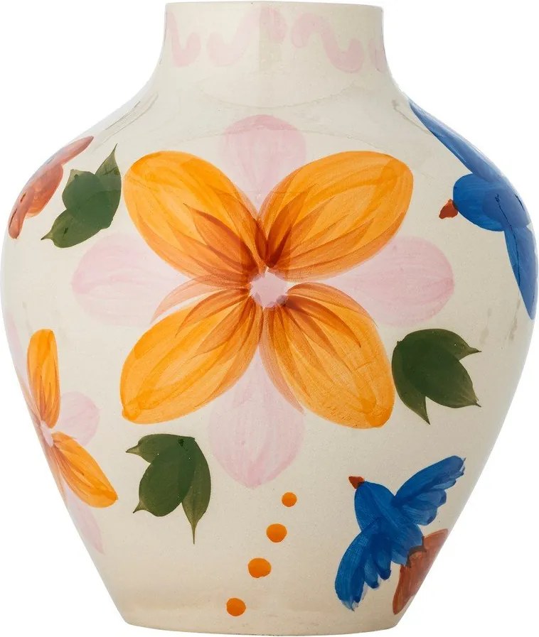 Vaso in gres dipinto a mano (altezza totale 27 cm) Maricala – Bloomingville