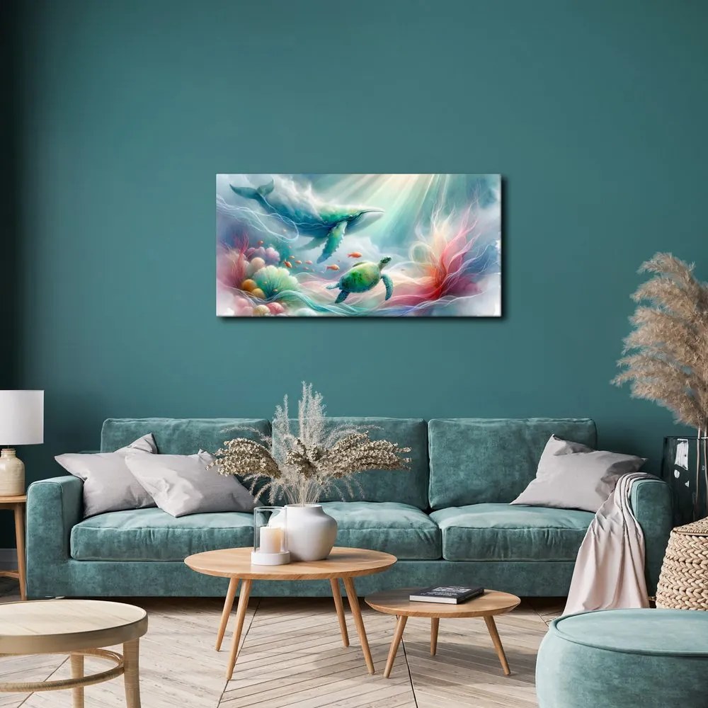 Quadro su tela – Mondo sottomarino degli animali