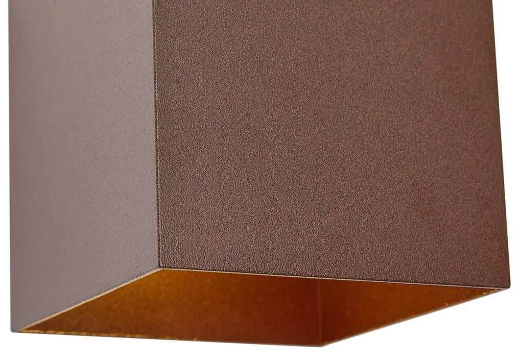 Applique da esterno marrone ruggine con LED IP65 solare - Charlene