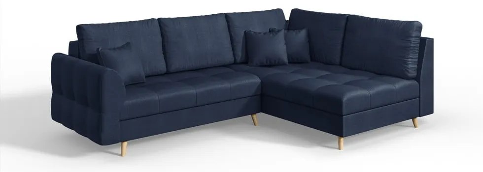 Divano angolare blu scuro (angolo destro) Ariella - Ropez