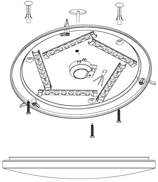 Eglo 98325 - Plafoniera LED NIEVES LED/19,5W/230V