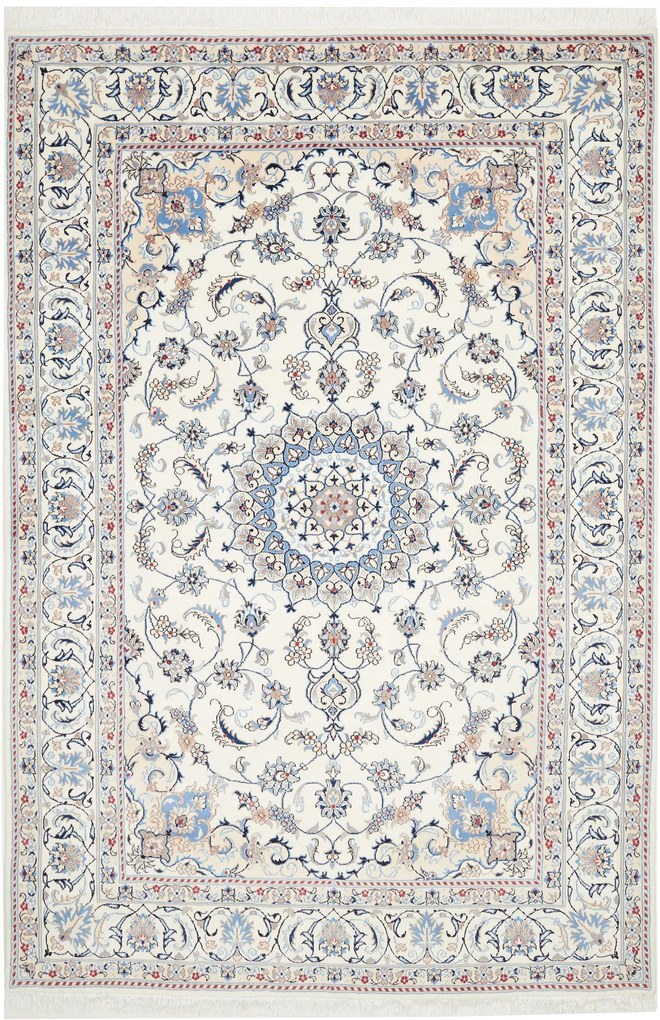 Nain Tappeto persiano 200 x 300 Beige (Iran) Annodato A Mano