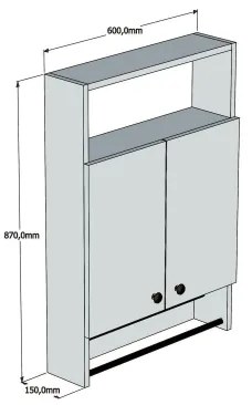 Pensile BANYO 87x60 cm bianco