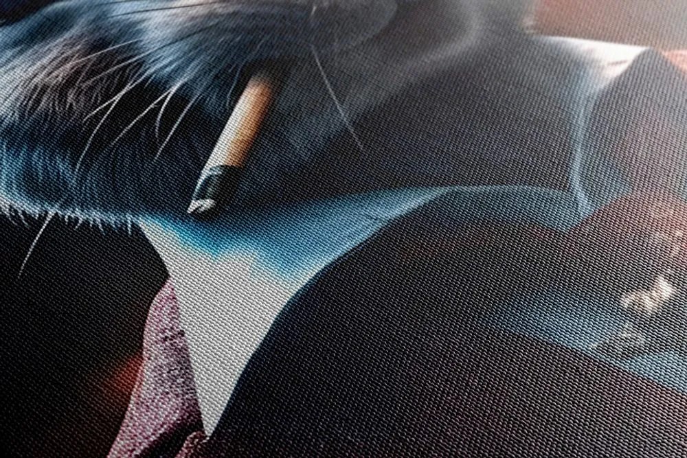 Stampa su tela – Gangster animale coniglio