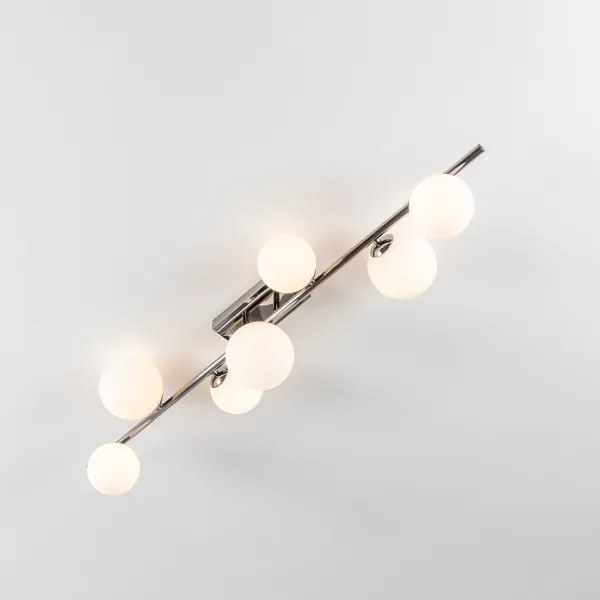 BRILAGI - Lampadario a plafone LED MILLA 7xG9/3W/230V nero cromato/bianco