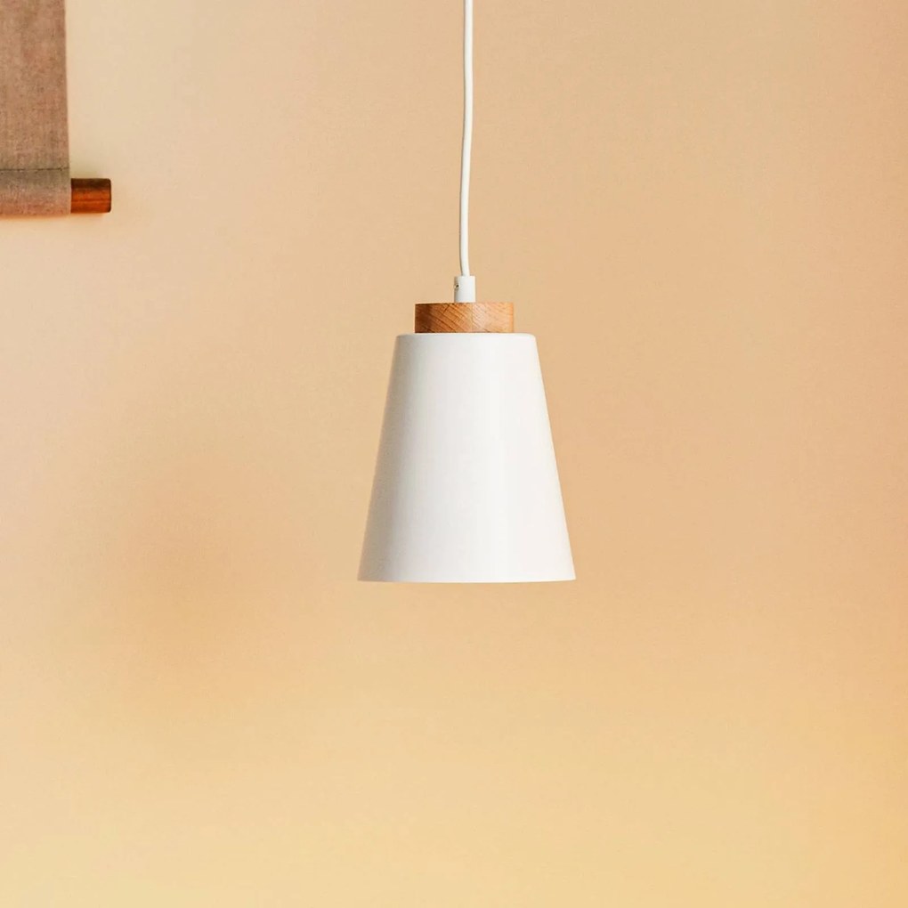 EMIBIG LIGHTING Lampada a sospensione Bolero 1, 1 luce, bianco