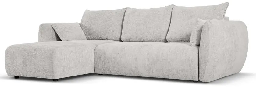 Divano angolare grigio chiaro (angolo sinistro) Matera - Cosmopolitan Design