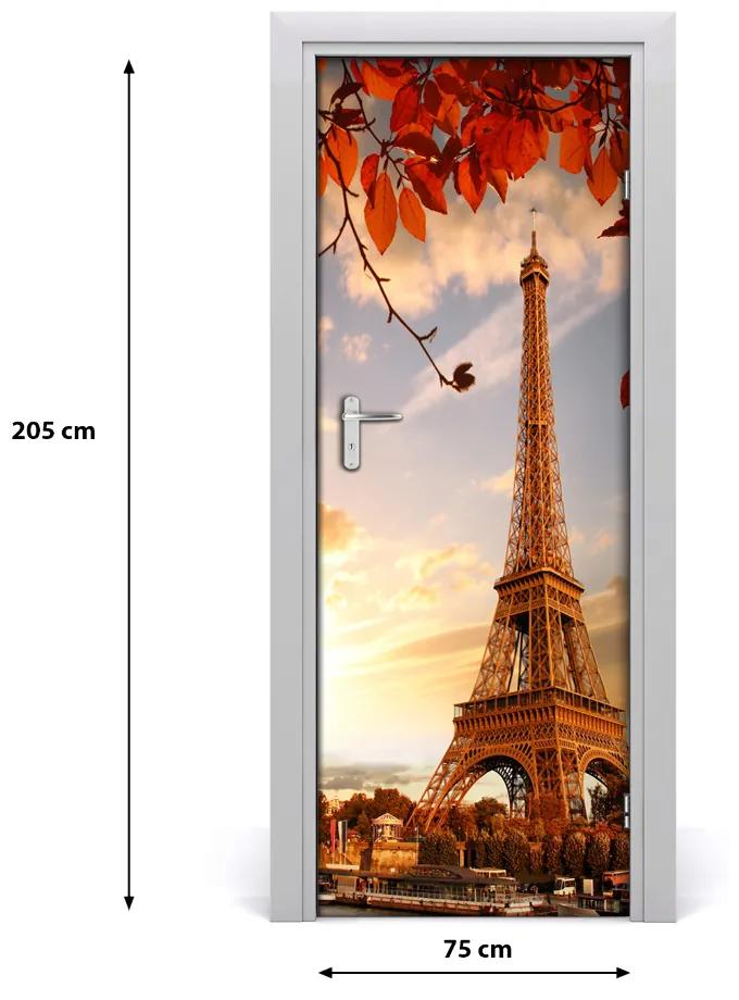 Adesivo per porta interna Torre Eiffel 75x205 cm