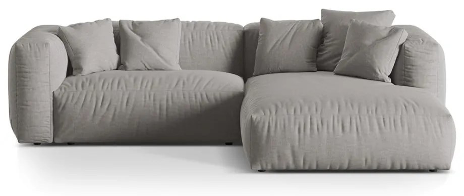 Divano angolare modulare grigio chiaro (angolo destro) Martina - Micadoni Home