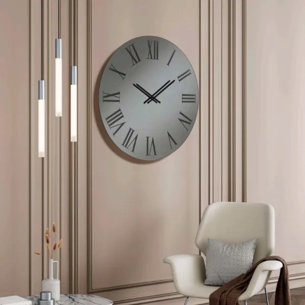 Orologio rotondo in cristallo Fumč D80 cm - RONALD