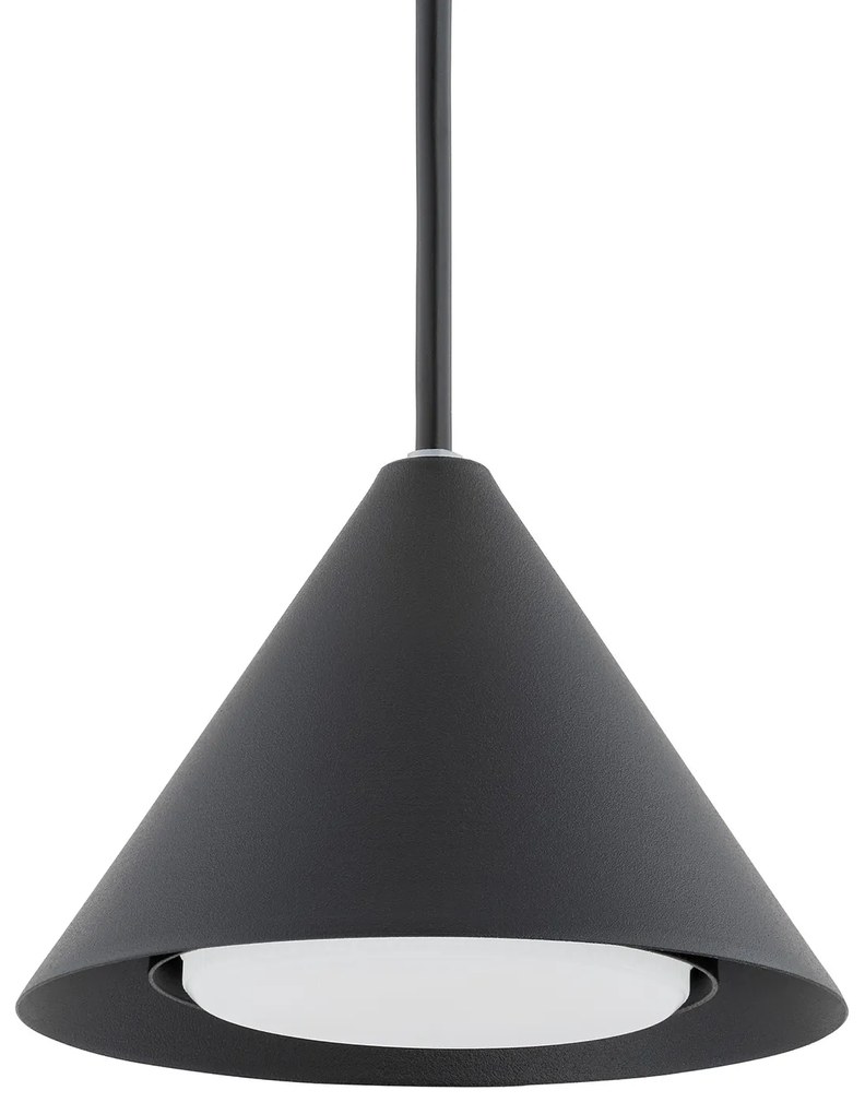 Sospensione Minimal Skadi 1 Luce In Acciaio Nero