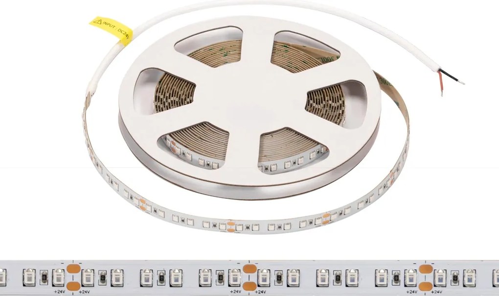 Striscia LED 24V 144W/m Luce Gialla - IP54 - 5 metri