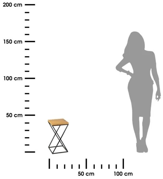 Portafiori LOFT 40x24 cm nero/marrone