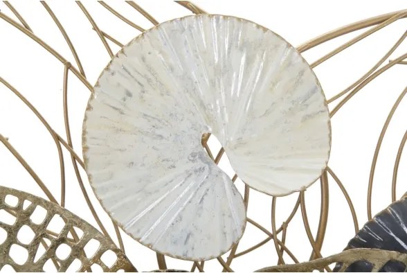 Pannello Decorativo Astratto Luxy 124,5x9,5x55 Cm In Ferro Multicolore