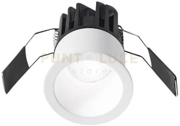 Gfa950c- faretto da incasso tondo led 3000k 600lm 8w d.5,6cm bianco...