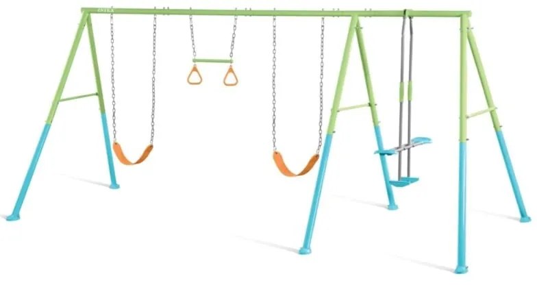 Altalena Intex colorata con set di gioco a 4 funzioni 465x249x203 cm - cod. 44130