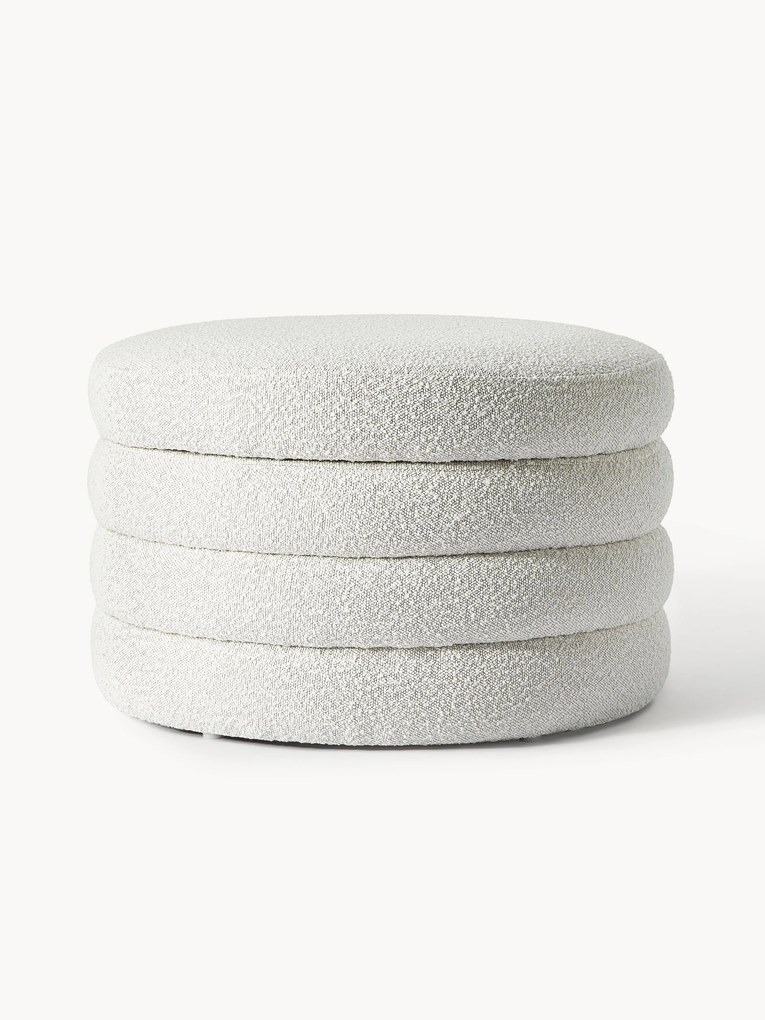 Pouf XL contenitore in bouclé Alto