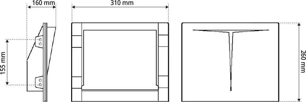 Applique da Incasso 2xG9 FOLD Apertura Centrale in Gesso