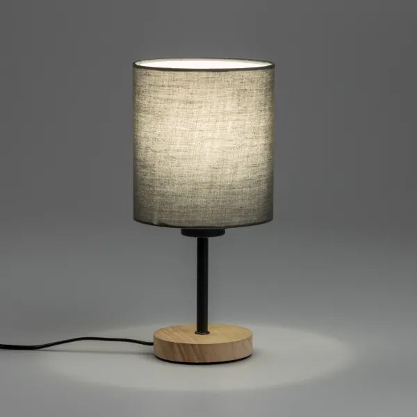 Brilagi - Lampada da tavolo NUBILA WOOD 1xE27/25W/230V quercia/antracite