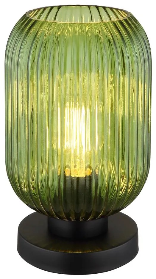 Globo 15469TG - Lampada da tavolo NORMY 1xE27/40W/230V verde