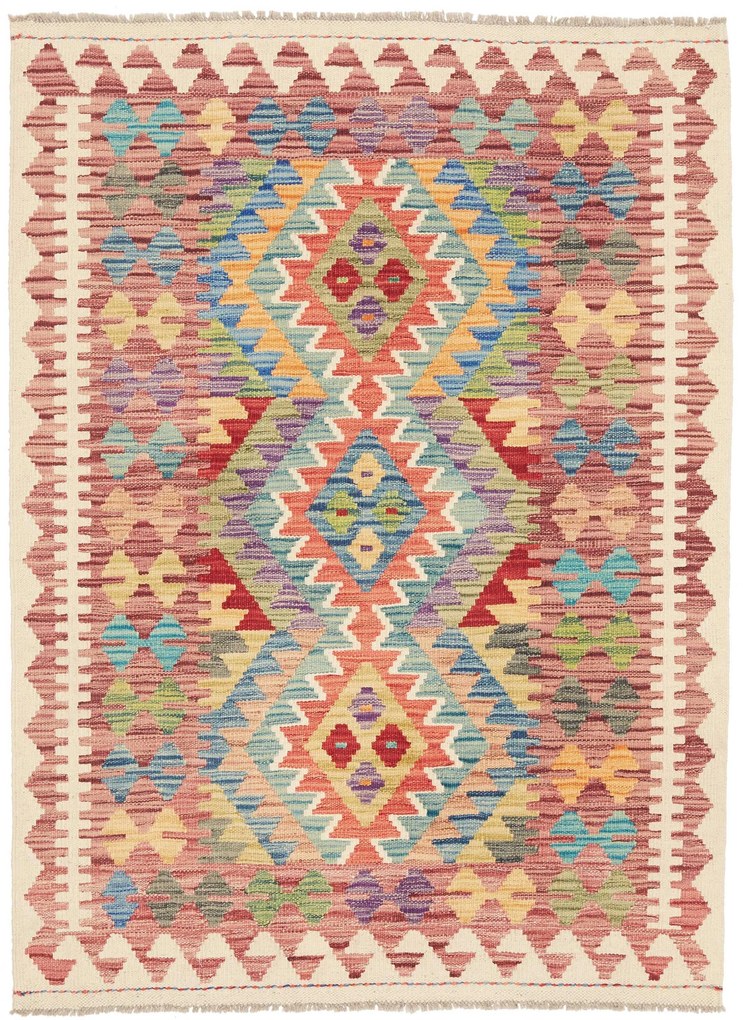 Kilim Tappeto 110x140 (Pakistan) Tessuto A Mano