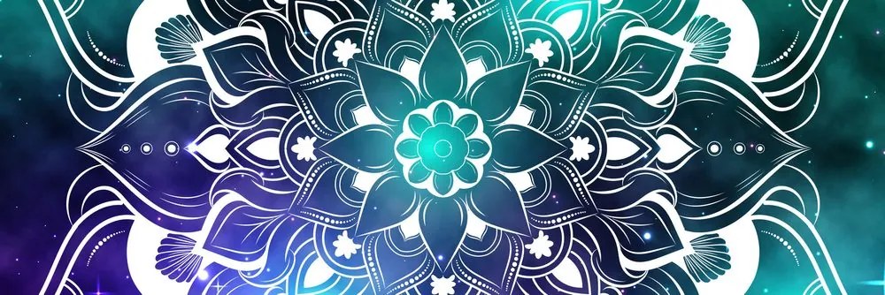 Stampa su tela – Mandala moderna con motivo orientale