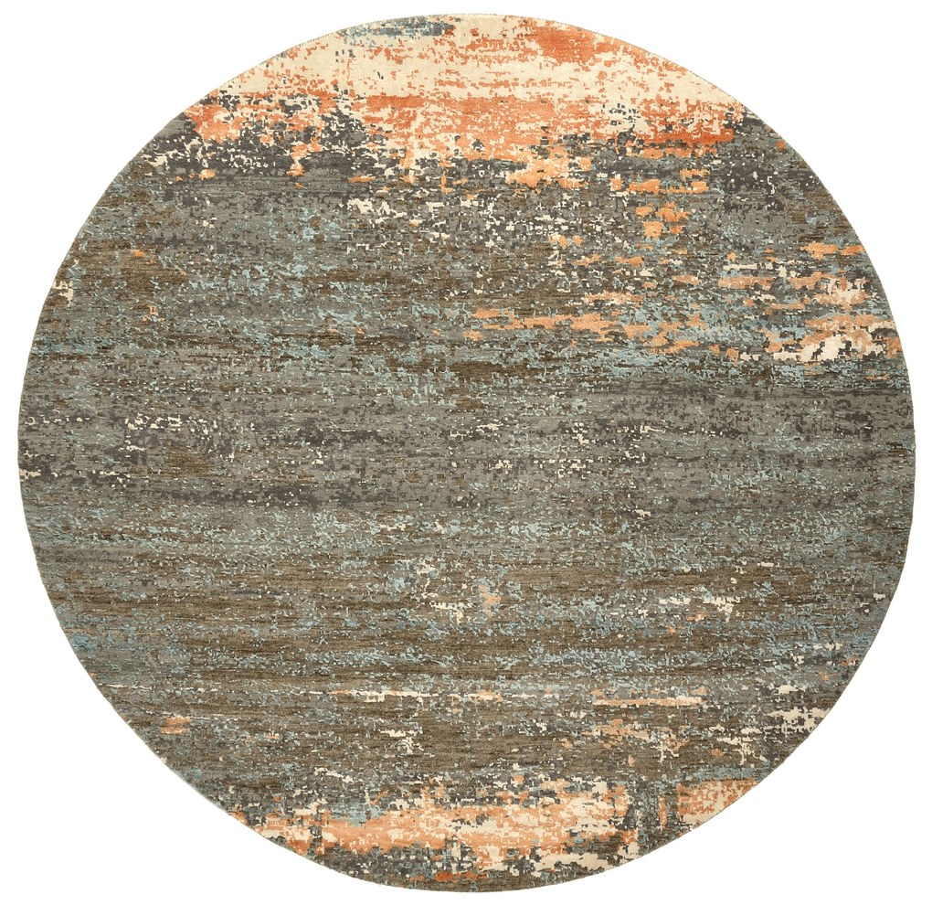 Asman Tappeto 240x240 (Indian) Annodato A Mano