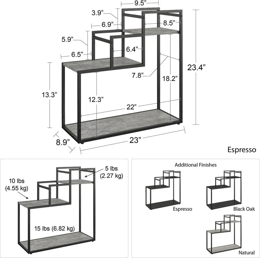 Portafiori nero Weston - Novogratz