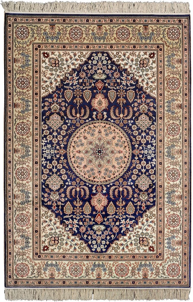 Hereke Tappeto orientale 120x180 Blu (Cina) Annodato A Mano