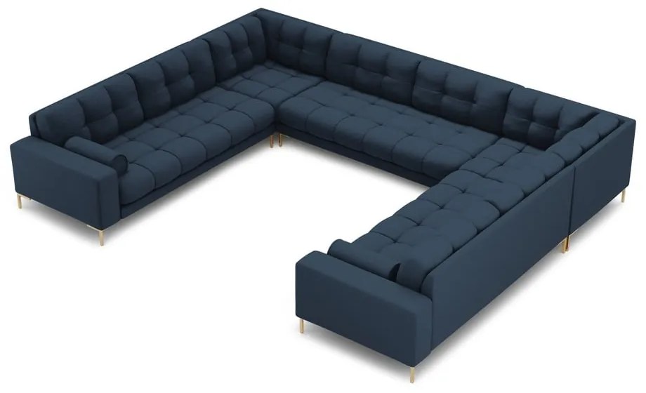 Divano angolare blu a U Bali - Cosmopolitan Design