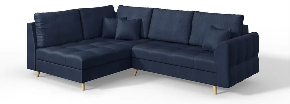 Divano angolare blu scuro (angolo sinistro) Ariella - Ropez