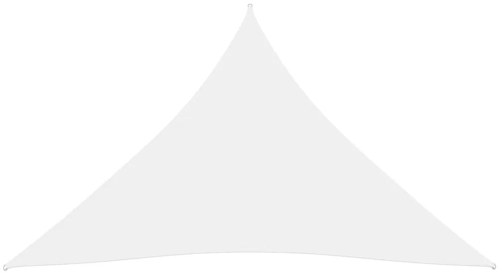 Parasole a Vela Oxford Triangolare 4x5x5 m Bianco