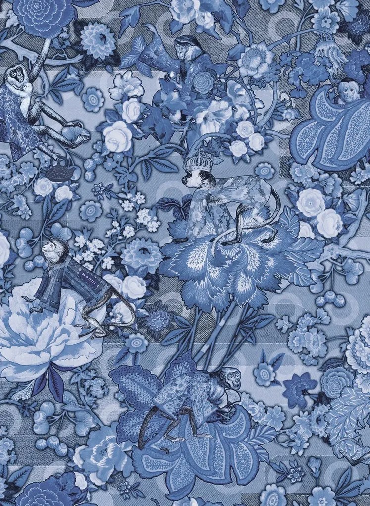 Moooi for Arte Carta da parati Rendezvous Tokyo Blue - MO3012 - Ming Blue