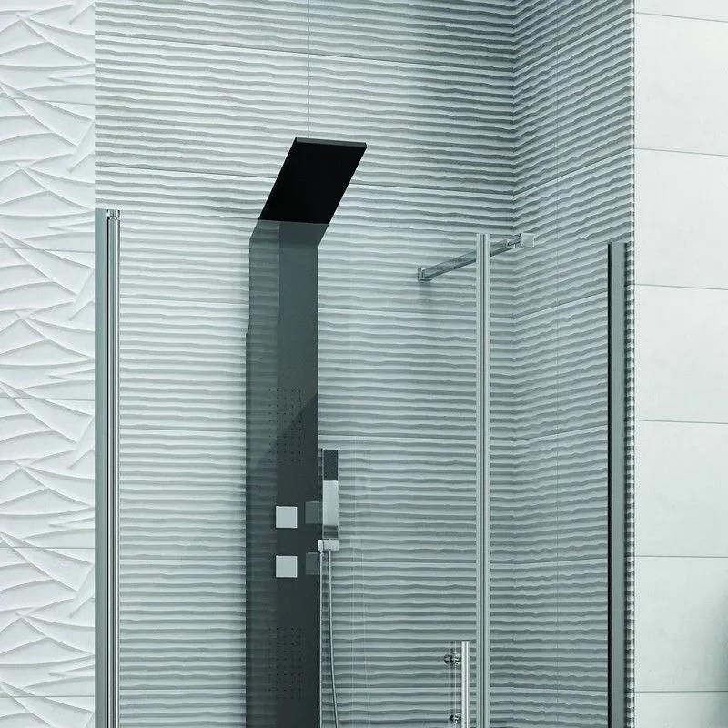 Kamalu - porta doccia nicchia 105cm battente e fisso | ks5000