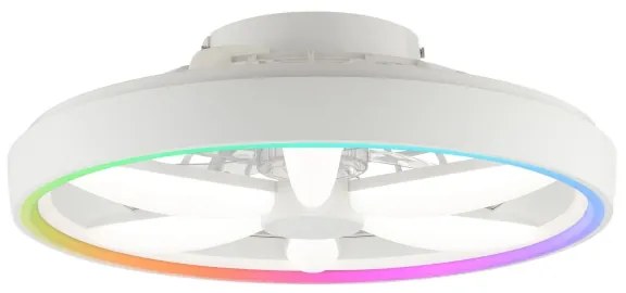 Brilliant - Ventilatore a soffitto LED RGBW GAIANO LED/48W/230V bianco + DO