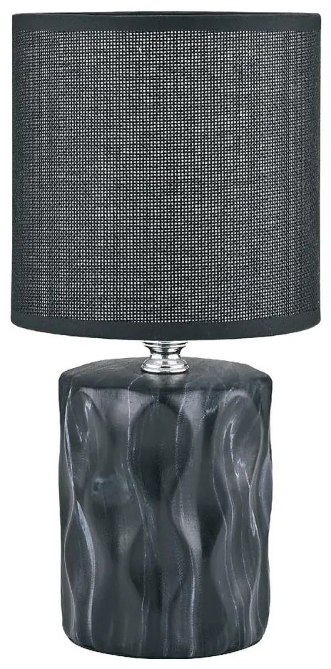 Zuma Line HS8603-BL - Lampada da tavolo 1xE14/40W/230V nero/decorazione in marmo