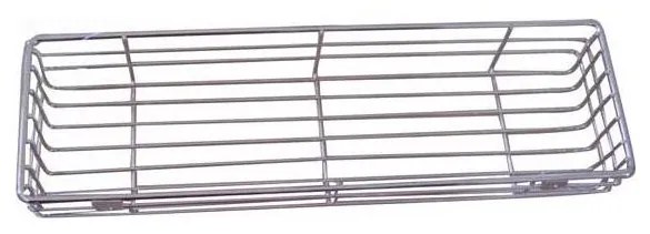 Mensola da parete per doccia 12x40 cm cromo lucido